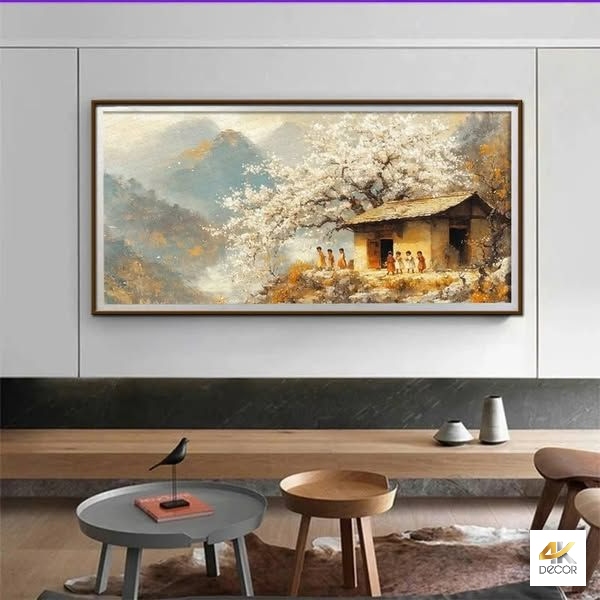 tranh treo phòng khách tân gia