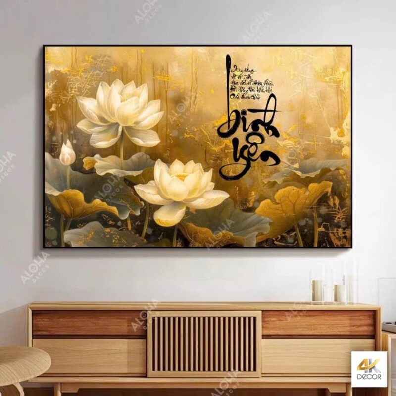 tranh treo phòng khách tân gia