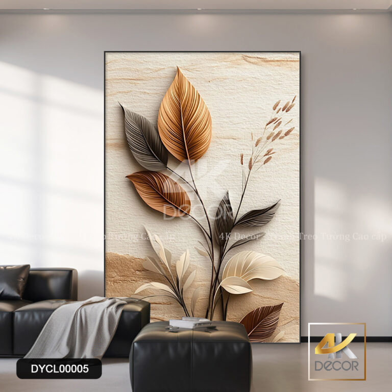 Tranh Canvas Lá Thu Vàng Ấm Áp