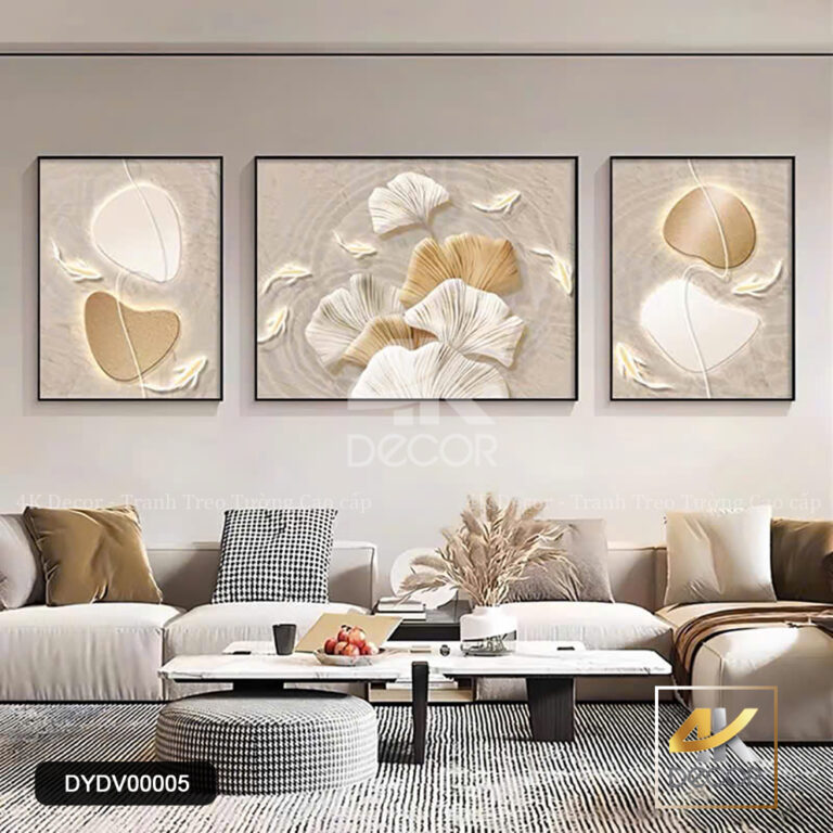 Tranh Canvas Bản Giao Hưởng Kem Beige