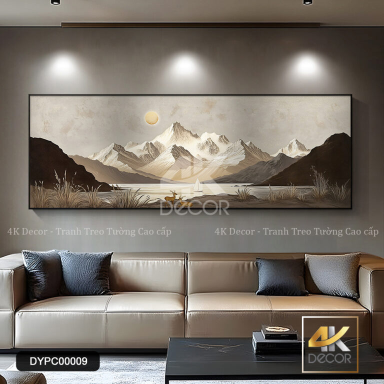 Tranh Canvas Dãy Núi Tuyết