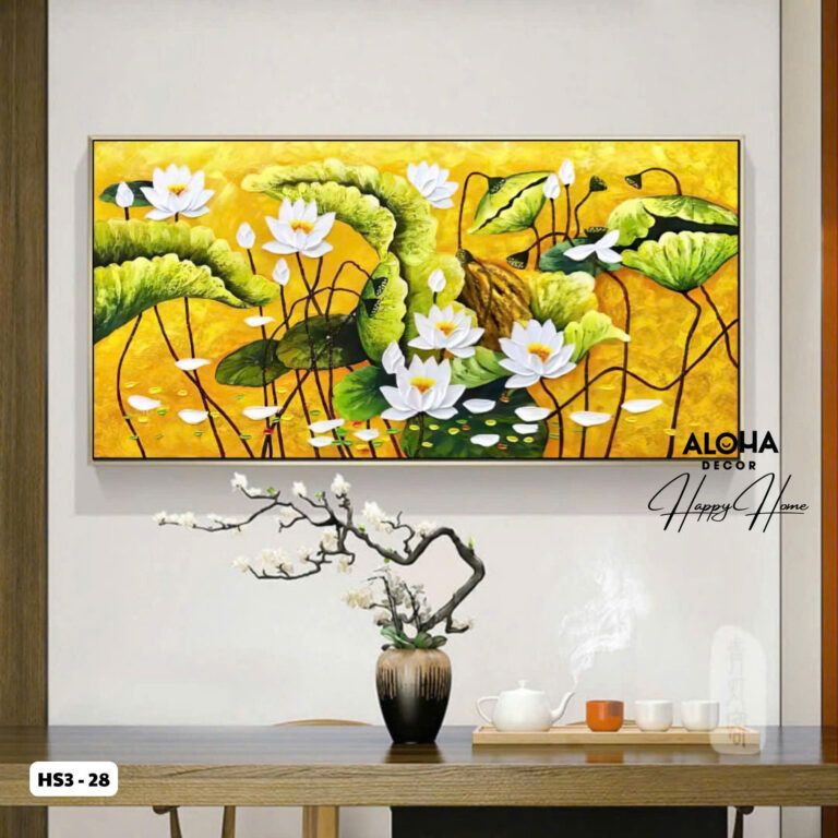 Tranh Canvas Nét Đẹp Hoa Sen
