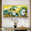 Tranh Canvas Sen Trắng Phú Quý