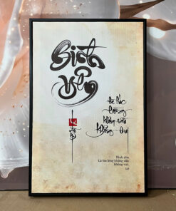 Tranh Canvas Thư Pháp Bình Yên