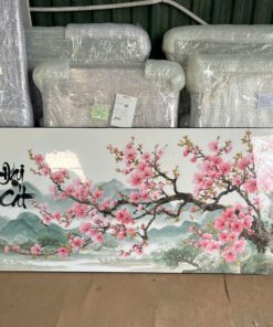 Tranh Tráng Gương Đào Hoa Đại Cát