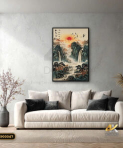 Tranh Tráng Gương Sơn Thủy Hữu Tình