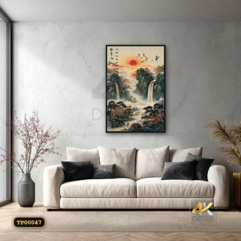 Tranh Tráng Gương Sơn Thủy Hữu Tình