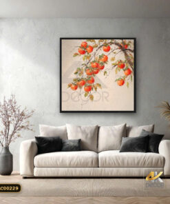 Tranh Canvas Cành Hồng Trĩu Quả