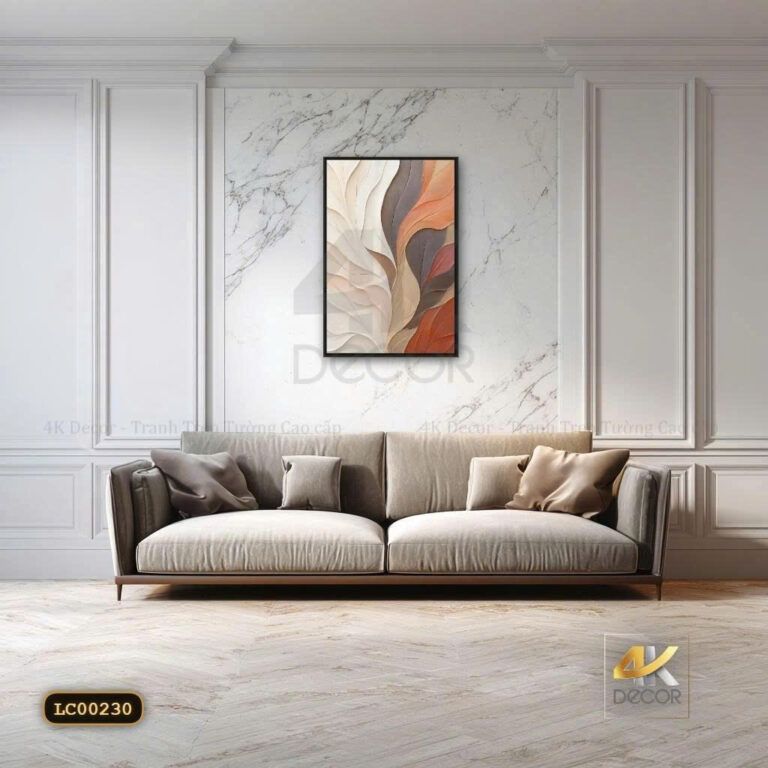 Tranh Canvas Lá Nghệ Thuật Sắc Thu |  LC00230