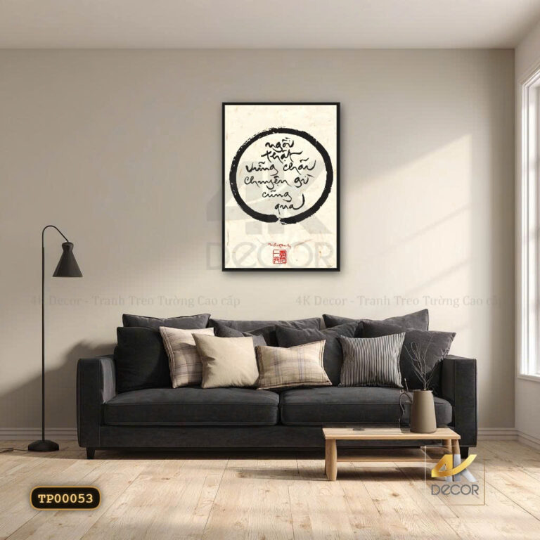 Tranh Canvas Thư Pháp Người Thành Công