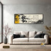 Tranh Canvas Thư Pháp Biết Ơn Tre Trúc