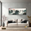 Tranh Canvas Nhân Lễ Nghĩa Trí Tín Sơn Thủy