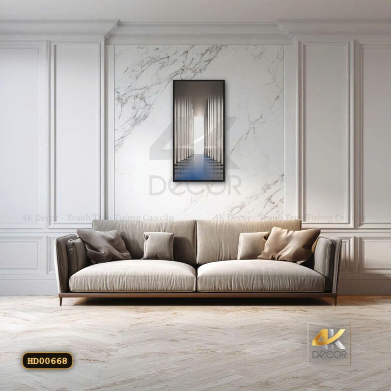 Tranh Canvas Hành Lang Ánh Sáng Tối Giản