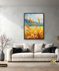Tranh Canvas Cánh Đồng Lúa Mì Vàng
