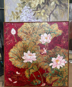 Tranh Canvas Sen Đỏ Phú Quý