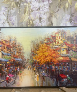 Tranh Canvas Phố Hiến Thu Vàng