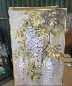 Tranh Canvas Tử Đằng Khai Hoa