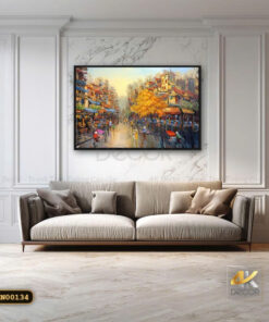 Tranh Canvas Phố Hiến Thu Vàng