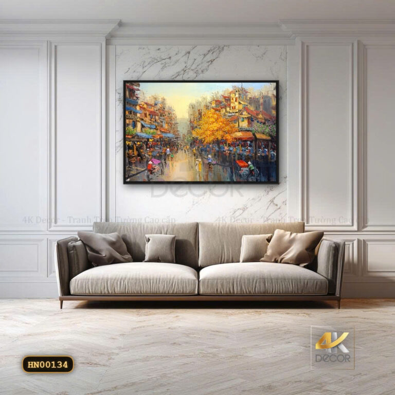 Tranh Canvas Phố Hiến Thu Vàng