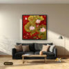 Tranh Canvas Sen Đỏ Phú Quý
