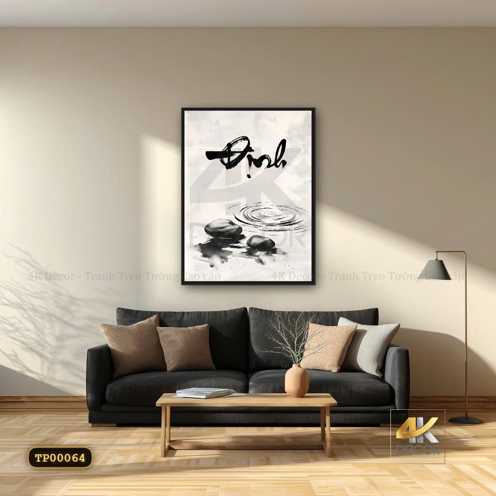 Tranh Canvas Định Tâm Sóng Lặng