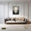 Tranh Canvas Nguyệt Ảnh Chiếu Thiền Tâm
