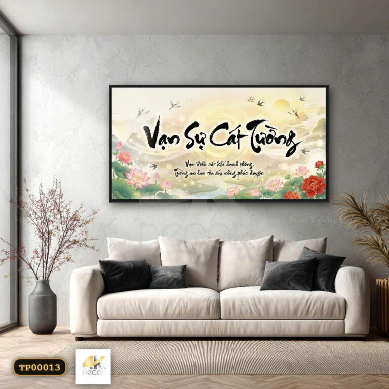 Tranh Canvas Vạn Sự Cát Tường