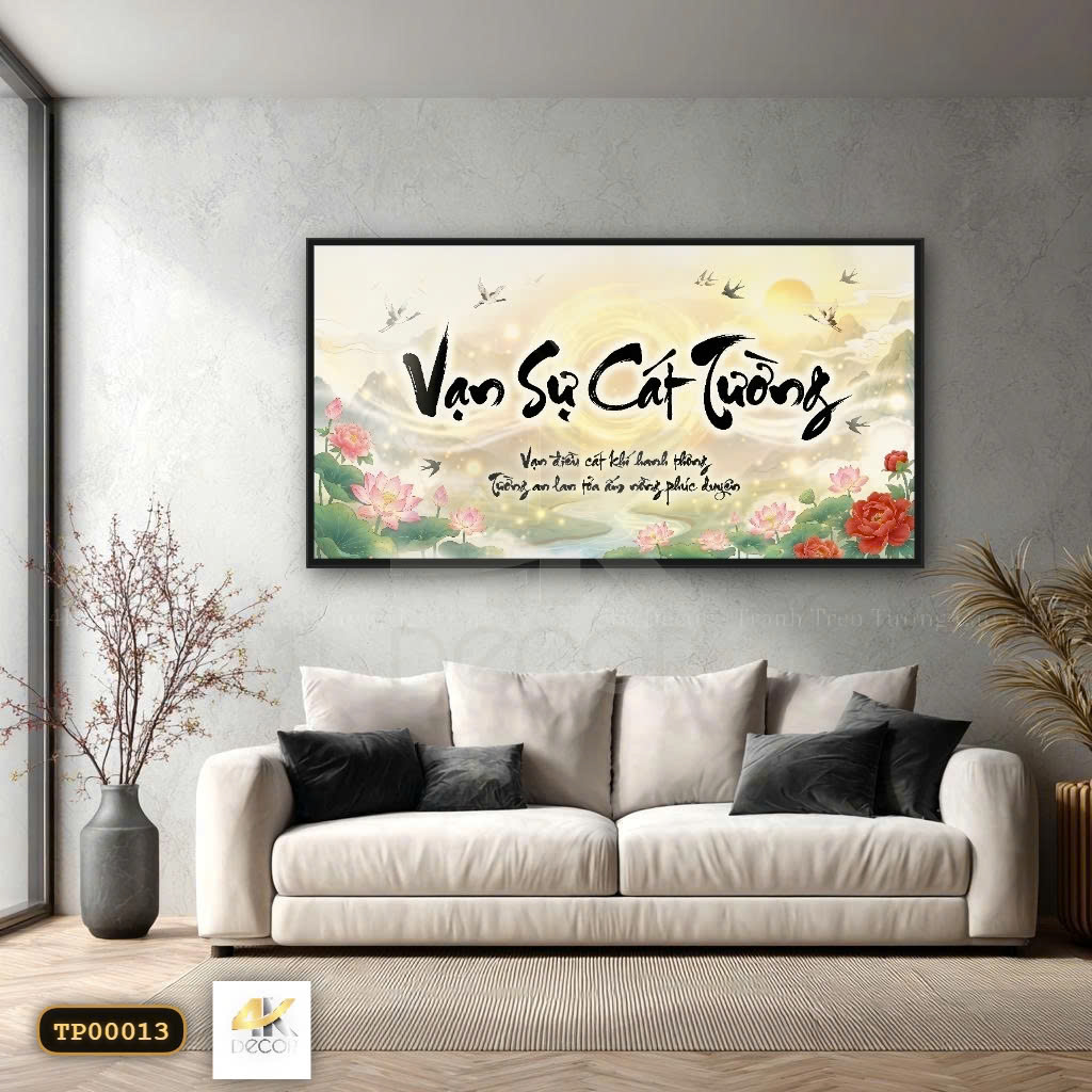 Tranh Canvas Vạn Sự Cát Tường