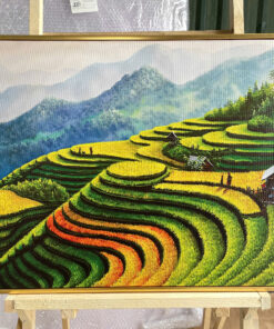 Alternative view of Tranh Canvas Ruộng Bậc Thang Tây Bắc Mùa Vàng | TB00204