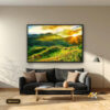Tranh Canvas Ruộng Bậc Thang Bình Minh Tây Bắc