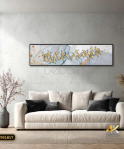 Tranh Canvas Đàn Chim Vàng Trừu Tượng