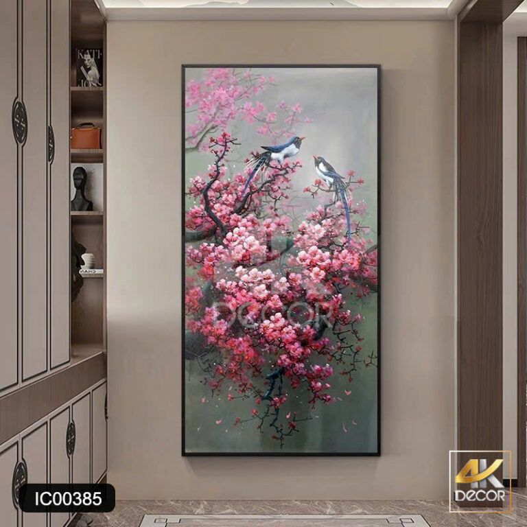 Tranh Canvas Đào Xuân Song Điểu