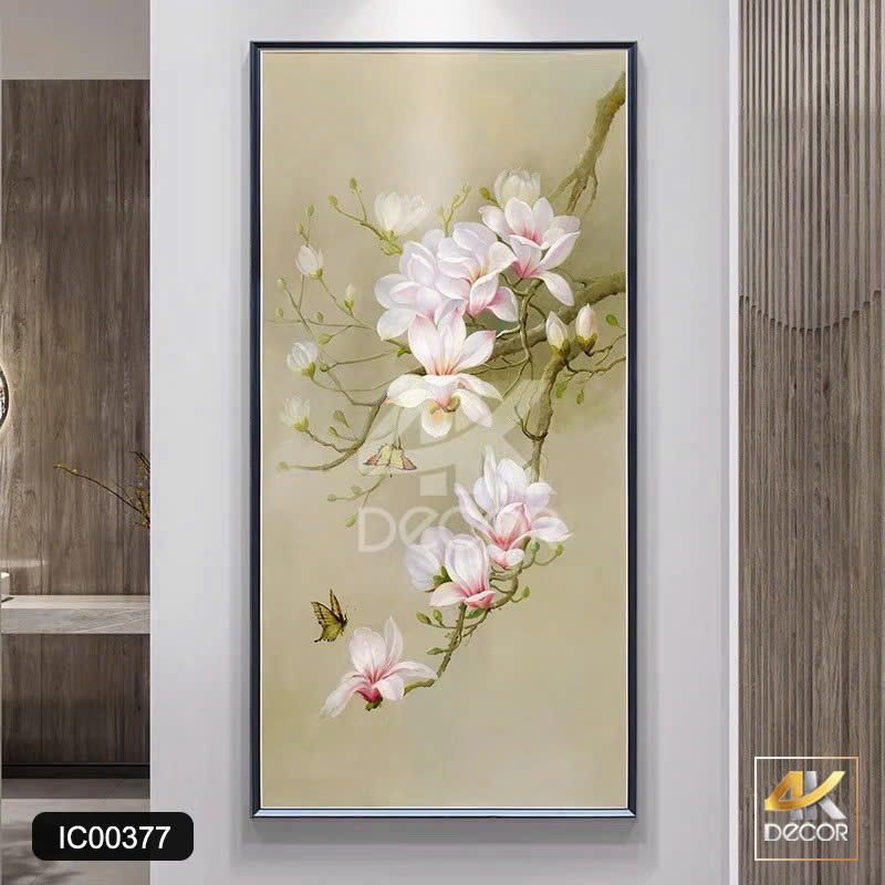 Tranh Canvas Hoa Mộc Lan Thanh Nhã