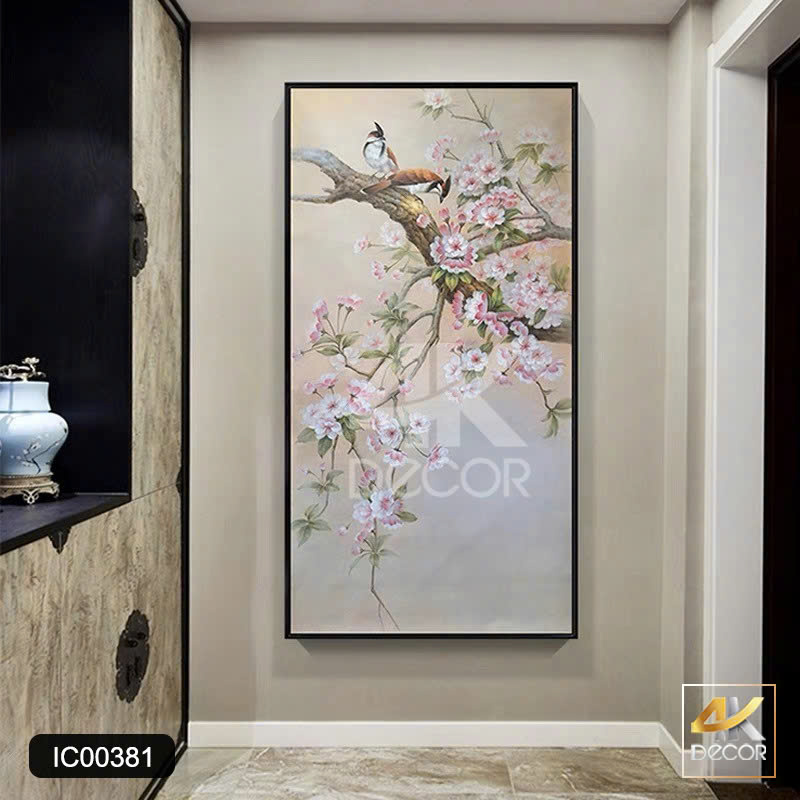 Tranh Canvas Mộc Lan Ngọc Điểu An Nhiên
