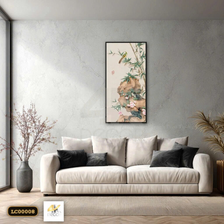 Tranh Canvas Trúc Thanh Hoa Điểu