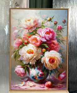 Tranh Canvas Hoa Mẫu Đơn Khởi Sắc