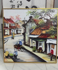 Tranh Canvas Phố Cổ Hà Nội Xưa