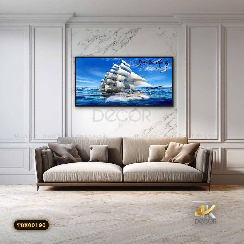 Tranh Canvas Thuận Buồm Xuôi Gió Hải Trình
