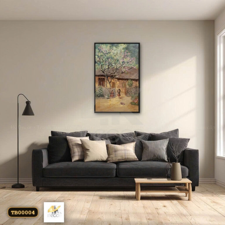 Tranh Canvas Nhịp Sống Bình Yên Nơi Cao Nguyên