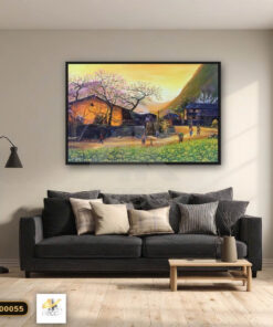 Tranh Canvas Mùa Cải Vàng Khắp Bản