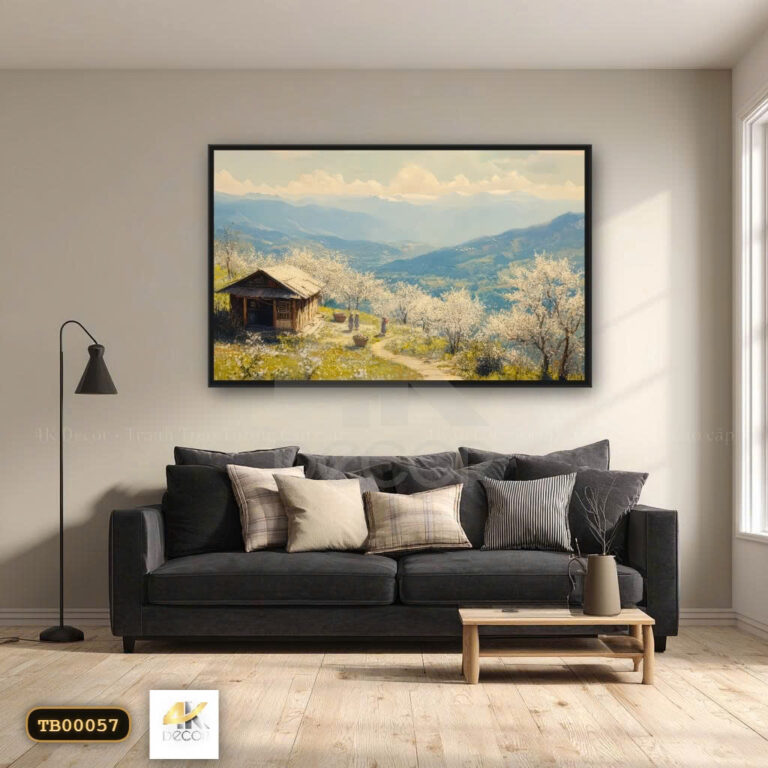 Tranh Canvas Cao Nguyên Nở Hoa