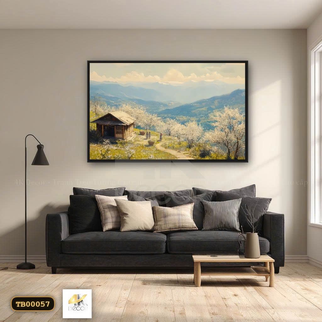 Tranh Canvas Cao Nguyên Nở Hoa