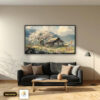 Tranh Canvas Trắng Muốt Bản Cao