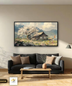Tranh Canvas Trắng Muốt Bản Cao