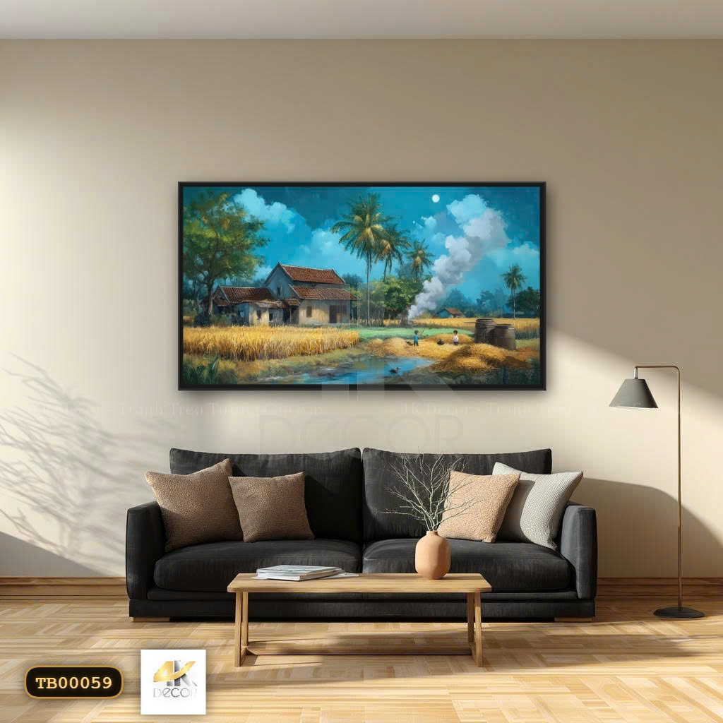 Tranh Canvas Hương Lúa Chín Vàng