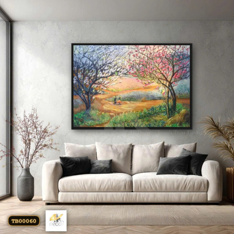 Tranh Canvas Hẹn Ước Dưới Bóng Hoa