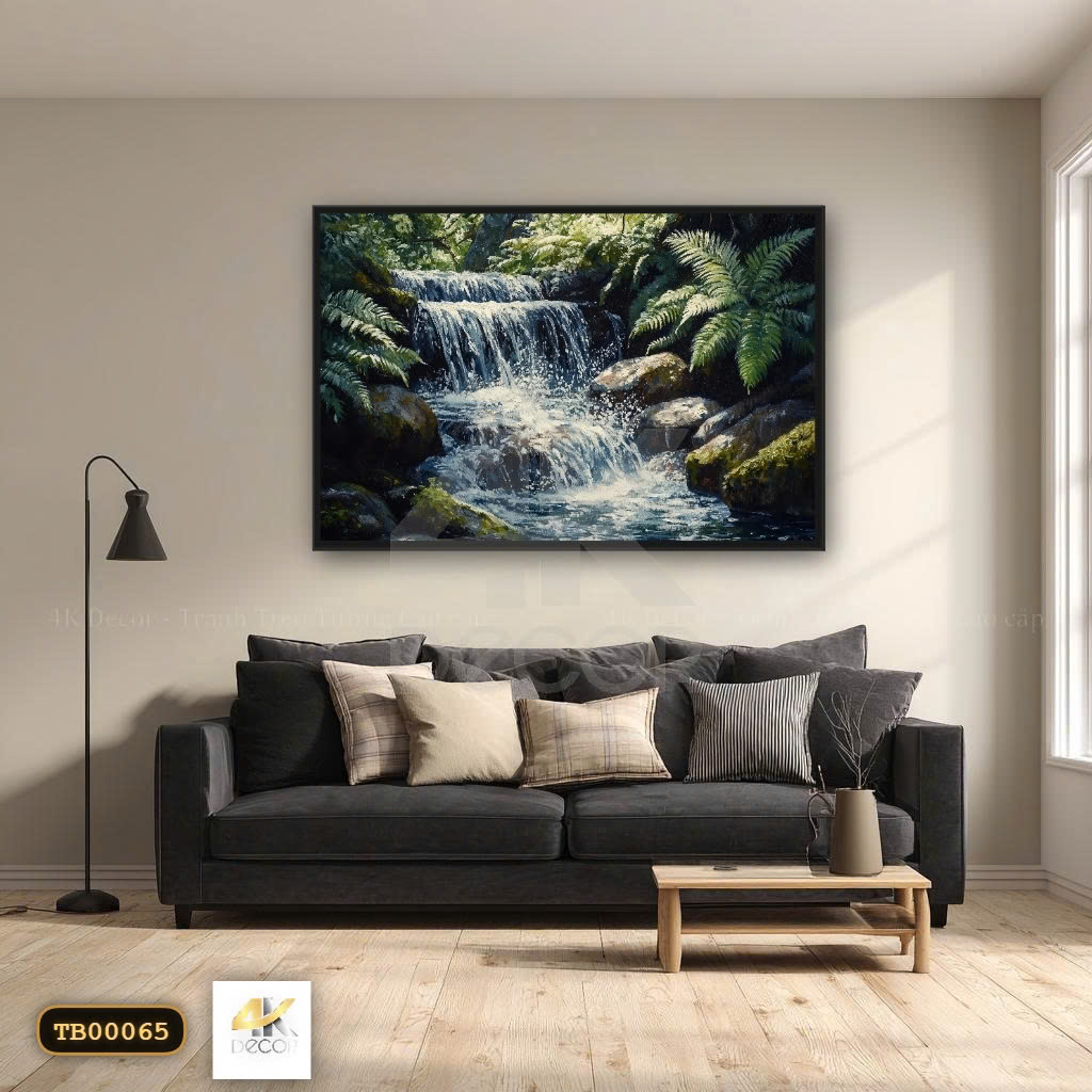 Tranh Canvas Thác Nước Sinh Tài