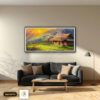 Tranh Canvas Xuân Về Trên Bản Nhỏ