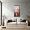 Tranh Canvas Hoa Mẫu Đơn Hồng Dịu Dàng