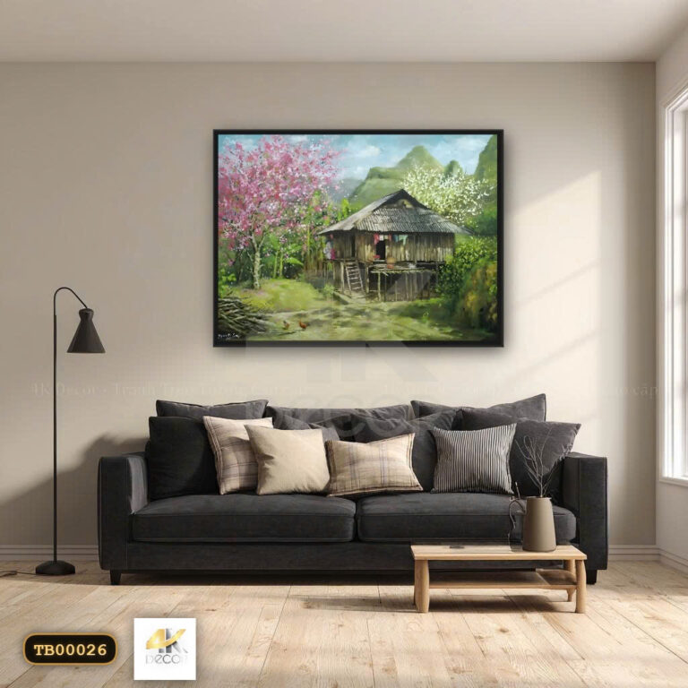 Tranh Canvas Hương Sắc Bản Đôn Ngày Xuân